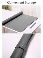 DUNISO Leather Desk Pad Protector Office Desk Mat Large Mouse Pad,Non-Slip Leather Desk Blotter Laptop Desk Pad,Waterproof Desk Writing Pad for Office and Home - Image 2
