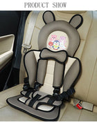 DUNISO Portable Child Car Safety Chair Safety Seat With Five-Point Belt For kids Children's Car Safety Seat Cushion for Driving Outdoor Traveling - Image 2