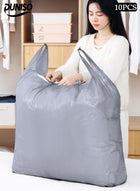 DUNISO 20 Pcs Extra Large Capacity Plastic Packing Bag，Moving packing bag，Thickened Comforter Quilt Storage Bag，Good Quality, Waterproof and Durable，for Moving Collection Carrying, Blanket and Clothes，55*80cm，Grey