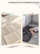 DUNISO Diatom Mud Bath Mat Set Bathroom Kitchen Rug Mat Extra Soft and Absorbent Bath Rugs Non-Slip Quick Drying Floor Bath Tub Mat for Bathroom Floor Tub and Shower 40*60cm/40*120cm - Image 5