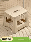 DUNISO 2 Pcs Folding step stool,portable footstool outdoor stool,anti slip step stool，can be carried by hand, suitable for kitchen, bathroom, garden,22*20.5*20cm
