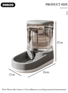 DUNISO Automatic Pet Feeder, Gravity Cat Dog Food Feeder and Water Dispenser Set of 2, Anti-slip Automatic Feeder Waterer Food Dispenser for Large & Small Dog Cat Puppy Kitten Feeder - Image 4
