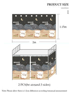 DUNISO Blackout Bottom Bunk Bed Curtains Dormitory Room Lightproof Decorative Roommate Privacy Cover Canopy Photo Background Decor Backdrop Blackout Curtain 2 Panels - Image 2