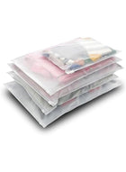 DUNISO 20 Pcs Travel storage bag set, semi transparent sealed plastic ziplock bag, waterproof wash bag, reusable, used for clothes, shoes, cosmetics, toiletries，35*45cm
