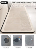 DUNISO 2 PCS  Kitchen Mats and Rugs Set , Non Slip Heavy Duty Standing Mat, Quick Dry Diatom Mud Floor Mat,  Extra Soft and Absorbent Floor Mats for  Kitchen, Bath, Office, Laundry(40*60cm+40*120cm) - Image 3