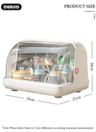 DUNISO Baby Bottle Drying Rack with Lid & Removable Drain Tray – Space-Saving Bottle Storage Organizer, Foldable Baby Cups Rack Holder for Newborns, Pacifiers, Cups, Accessories - Image 2
