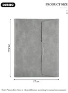 DUNISO A5 Notebook, Portable Foldable Notepad, Transverse Line Diary Notebook for Women Men, PU Cover Design College Specific Notebook with Pen Slot Card Slot Side Pocket, Hardcover Business Notebook with Binder for Writing,Travel,Work & School - Image 4