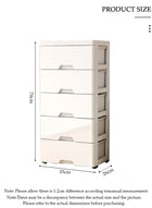 DUNISO 5-Layer Storage Cabinet  with Wheels，Environmental Space Saving Dresser Storage Tower,Multifunctional Drawer Plastic Wardrobe，Storage Drawer Units  for Toys，Snacks，Books - Image 2