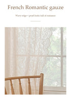 DUNISO 2 Pieces of Sheer Curtains, polyester fiber lace gauze curtains, lightweight, breathable , suitable for living rooms, bedrooms, study rooms, dining rooms, 132 * 213cm, beige - Image 4