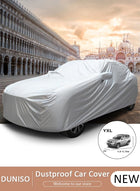DUNISO Full Car Covers Sunscreen UV Protection Indoor Outdoor Sunscreen Heat Protection DustWind/Water/Weatherproof Anti-Uv Scratch-Resistant Sedan Universal Suit XL