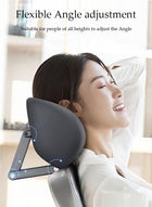DUNISO Adjustable Ergonomic Office Chair Headrest，Sleeping pillow，Universal Height and Angle Adjustable sponge Headrest for Office Chairs, Gaming Chairs, Recliners, and Car Seats, No punching required and easy Installation - Image 2