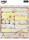 DUNISO 18 Pcs Newborn Baby Gifts Set,Newborn Layette Gift Set, Baby Clothes Accessories Set, Comfortable and Breathable,Available in All Seasons, Suitable for Babies Up to 59cm in Height