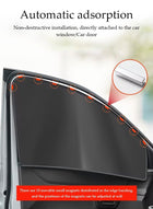 DUNISO 4Pcs Magnetic Car Window Sunshade Cover for Summer UV Protection, Foldable Heat Insulation Board, Heat And Sun Protection, Used for Side Window Front And Rear Windshields, Universal For Cars, Suvs, Trucks - Image 3