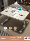 DUNISO Laptop Desk for Bed, Adjustable Laptop Bed Tray Table With Eye-protection lamp, Portable Lap Desks with USB Charge Port and Foldable Legs for Computer and Laptop