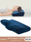 DUNISO Super Comfort Ergonomic Pillow for Neck Head and Shoulder Pain Relief Contour Support Pillows for Bed Sleeping Orthopedic Cervical Spine Stretch Pillow for Side Back Stomach Sleeper