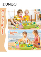 DUNISO Pretend Play Kitchen Sink Toys Kids Sink Toys with Running Water and  Upgraded Electric Faucet, Play Kitchen Toy Accessories, Pool Floating Fishing Toys for Water Play, Kids Role Play Dishwasher Toy - Image 3