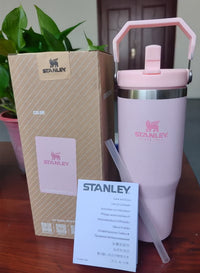 Stanley 30oz Flipstraw Stainless Steel Vacuum Insulated Tumbler, Cream (pink)