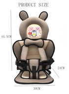 DUNISO Portable Child Car Safety Chair Safety Seat With Five-Point Belt For kids Children's Car Safety Seat Cushion for Driving Outdoor Traveling - Image 3