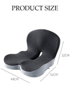 DUNISO Lumbar Support Pillow Seat Cushion for Office Chair Pressure Relief Sciatica & Tailbone Pain Relief Memory Foam Firm Coccyx Pad for Long Sitting, for Office Chair, Gaming Chair and Car Seat - Image 4