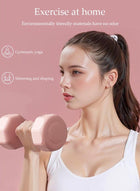 DUNISO Dumbbells Set, Fitness Dumbbells, Weightlifting Dumbbells with Anti Slip Handles, Washable, 4kg Convertible To Barbell A Pair of Lightweight for Home Gym,Women and Men Equipment - Image 2