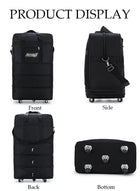 DUNISO Expandable Foldable Luggage Bag Suitcase Collapsible Rolling Travel Luggage Bag Duffel Bag for Men and Women Lightweight Suitcases - Image 3