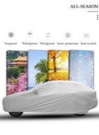 DUNISO Full Car Covers Sunscreen UV Protection Indoor Outdoor Sunscreen Heat Protection DustWind/Water/Weatherproof Anti-Uv Scratch-Resistant Sedan Universal Suit XL - Image 5