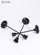 DUNISO Black Candle Holders Set of 3 for Taper Candles Decorative Candlestick With Anti-Slip Base Holders for Wedding, Dinning, Party Fits (Black) - Image 3