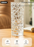 DUNISO Creative Clear Glass Vase Craft Aesthetic Decorative Small Flower Vase Hydroponic Plant Desktop Ornament Modern Irregularity Vase for Flowers Rose Home and Office - Image 5