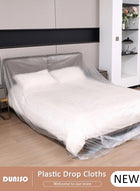 DUNISO Disposable Elastic Dustproof Film Plastic Sofa Couch Cover, Waterproof & Dustproof Plastic Bed , Sofa Bed Couch Furniture Protector Cover Shelter for Moving Protection and Long Term Storage