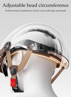 DUNISO 3C Certified Electric Vehicle Helmet，Summer Motorbike Half helmet with Sun-Protection Short Goggles，Safe and Comfortable，Breathable, Sturdy and Durable，Unisex，White - Image 5
