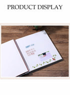 DUNISO Photo Albums，Magnetic Self-stick Photos Hand Made DIY Albums，Extra Large Capacity Family Wedding Picture Albums ，40 Pages Linen Cover Photo Book，Off White, 27*28cm - Image 5