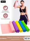 DUNISO 5-Piece Resistance Bands Elastic Exercise Bands Set Physical Therapy Tension Band Recovery Band Workout Strength Training Bands for Yoga Pilates Rehab Fitness Strength Training