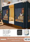 DUNISO Blackout Bottom Bunk Bed Curtains Dormitory Room Lightproof Decorative Roommate Privacy Cover Canopy Photo Background Decor Backdrop Blackout Curtain 2 Panels