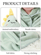 DUNISO Baby Bath Towels Newborn Hooded Baby Towel Ultra Absorbent and Soft Cotton Hooded Washcloth for Baby Toddler Infant Unisex Hooded Baby Bath Towel - Image 3