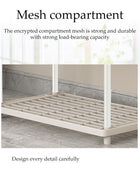 DUNISO Storage Shelf, 4-Layers Multifunctional Storage Rack Shelving Unit for Living Room, Bathroom, Balcony, Kitchen, Garden(White ) - Image 5