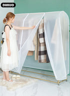 DUNISO Hanging Garment Bag, Large Closet Clothing Protector, Dust-proof Wardrobe Garment Storage Bag, Coat Covers for Closet with Zipper for Suits, Shirts, Jackets, Long Dress - Image 5