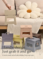 DUNISO 2 Pcs Folding step stool,portable footstool outdoor stool,anti slip step stool，can be carried by hand, suitable for kitchen, bathroom, garden,22*20.5*20cm - Image 3