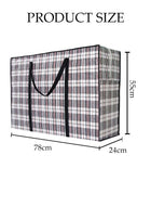 DUNISO 6 Pcs Laundry Bag，Heavy Duty Storage Bags,Reusable Strong Clothes Storage Bags,Super Sturdy And Durable, Waterproof And Moisture-Proof,Large Laundry bags with Zips Storage Bags Best for Moving House Clothing & Wardrobe Storage Packing,78*55*24cm - Image 3