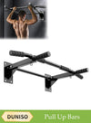 DUNISO Pull Up Bars，Wall Mounted Pull Up Bar， Premium Multi Grip Chin Up Bar，Strength Training Equipment，Body Workout For Home Gym Exercise Equipment，Drilling Installation，Black