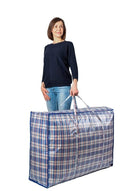 DUNISO Pack of 4 Strong Storage Laundry Bags – Big Moving/Shopping Bags with Zipper & Handles - Reusable Storage Zip Bag, Extra Large Heavy Duty Nylon Organizer Bags for Quilts Blankets Pillows Cloths - Image 5