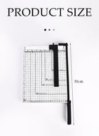 DUNISO A4 paper cutter, heavy duty paper cutter, manual paper cutting tool, metal base, suitable for cutting cardboard, photos, used in homes, schools, and offices, 32 * 25 * 5cm - Image 2