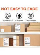 DUNISO 2 Rolls Labels Stickers，Direct Thermal Shipping Label Compatible with Zebra Printers, Blank Shipping Labels，for Home Office Small Business Barcode Printing,100mm*150mm*350Pcs/Roll - Image 4