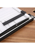 DUNISO A4 paper cutter, heavy duty paper cutter, manual paper cutting tool, metal base, suitable for cutting cardboard, photos, used in homes, schools, and offices, 32 * 25 * 5cm - Image 3