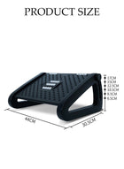 DUNISO Foot Rest Under Desk, 6 Height Adjustable Foot Rest with Massage Texture and Roller, Ergonomic Step Stool,Position for Home, Office, School (Black) - Image 2