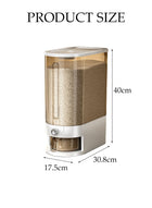 DUNISO Rice Dispenser, Large Dry Food Storage Container, Sealed Grain Dispenser Storage Box With Lid, Measuring Cup And Insect Repellent Box, Food Dispenser Kitchen, Store Rice, Beans, Grains, Small Dry Food, Suitable For Home Kitchen Food Storage Room - Image 2