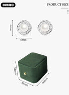 DUNISO Pearl Stud Earrings, Hypoallergenic 925 Sterling Silver Earrings Studs Base Metal Shimmering Cubic Zirconia Pearl Stud Earring for Women Girl - Image 4