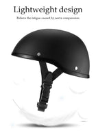 DUNISO Motorcycle Half Helmet, Multifunctional Breathable Open Face Helmet，Retro Harley Scooter Helmet，With Adjustable Buckle , Shockproof And Fall Proof, Suitable For Both Men And Women，Suitable For Riding Bicycles, Motorcycles, Skateboards - Image 5