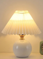 DUNISO Night LED Table Lamp, Simple Modern Table Lamp with White Lampshade, USB Adjustment Switch Table Lamp for Bedroom Living Room Kids Room Dormitory