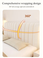 DUNISO Bed Head Cover, Anti-Collision Tatami, Full Dust-Proof Backrest Cover, Thickened Lattice Soft Cover, Suitable For Bedroom Decoration, Washable (Beige, 200cm) - Image 4