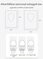 DUNISO 50 Pcs Disposable Toilet Seat Covers,Waterproof Restroom Pad,Double Layer Water and Dirt Isolation，Perfect For Travel Outdoor Public Restrooms for Kids Potty Training ，Pregnant Woman and Adult，Blue - Image 2